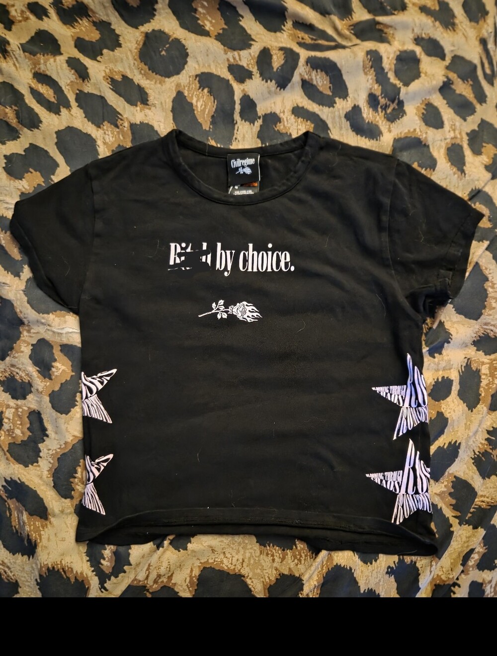 Black Graphic Civil Regime' Tee